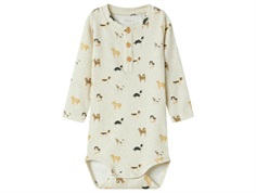Name It bodysuit peyote melange with dogs